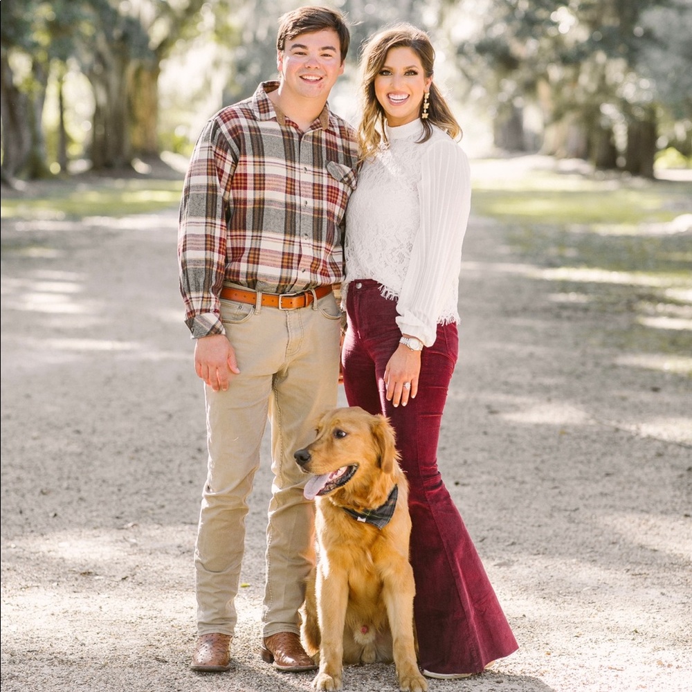 Buddy Love Maroon Corduroy Flare Jeans